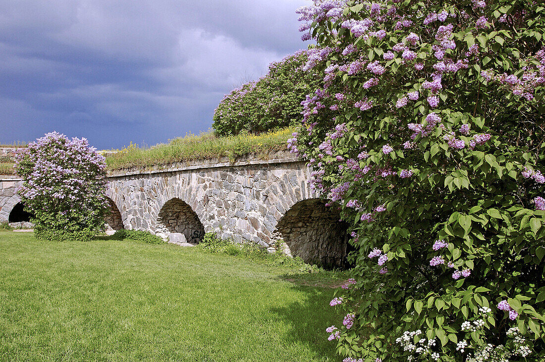 Suomenlinna island fortress built in XVII th century by the swedish and reinfored by the russian. Helsinki. Finland