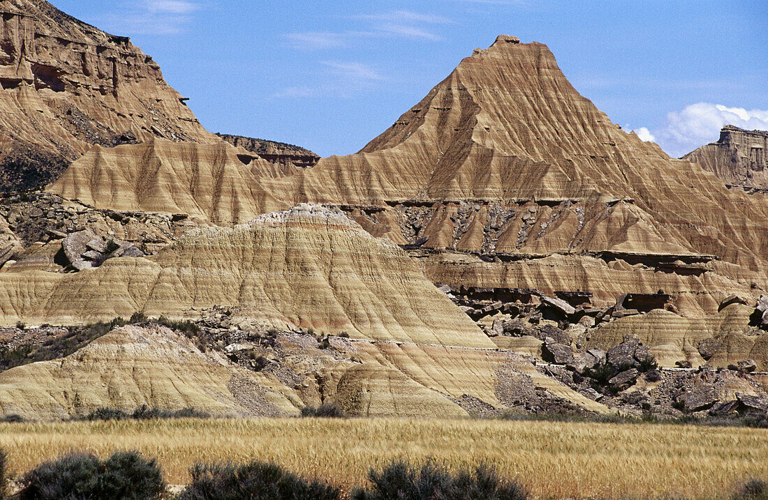 Las Bardenas Reales. Navarra. Spanien