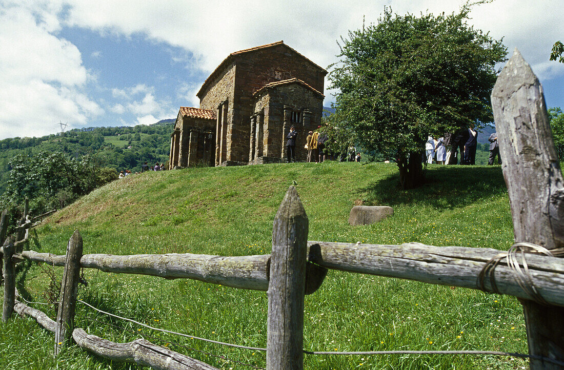 Santa Cristina de Lena, pre-Romanesque architecture. Asturias. Spain