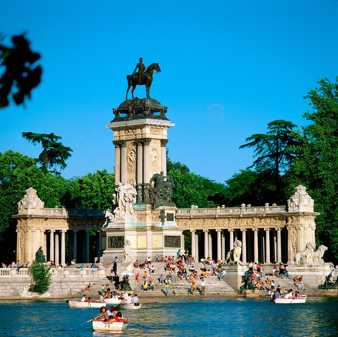 El Retiro Park. Madrid. Spain