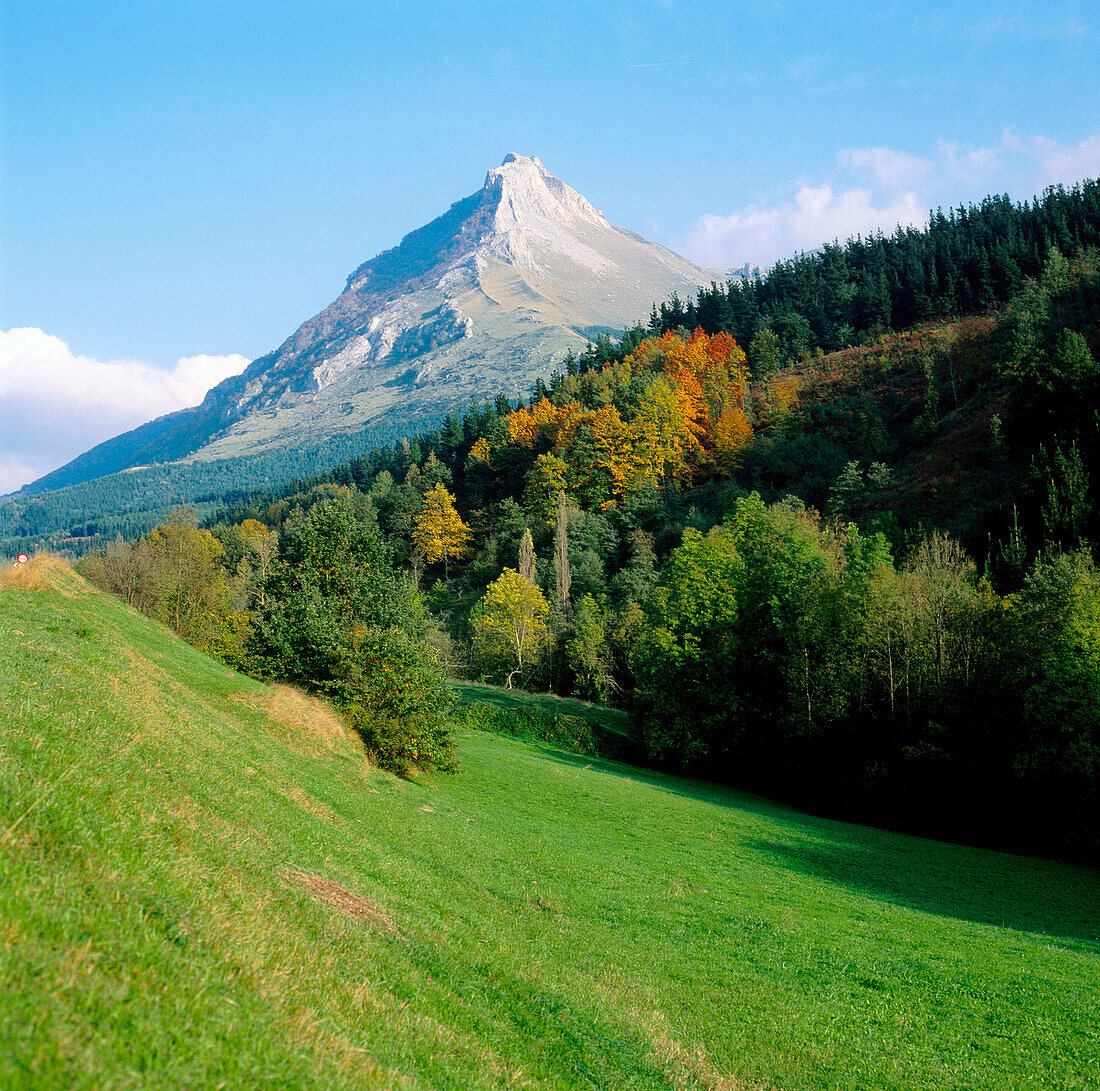 Berg Txindoki. Guipúzcoa. Spanien