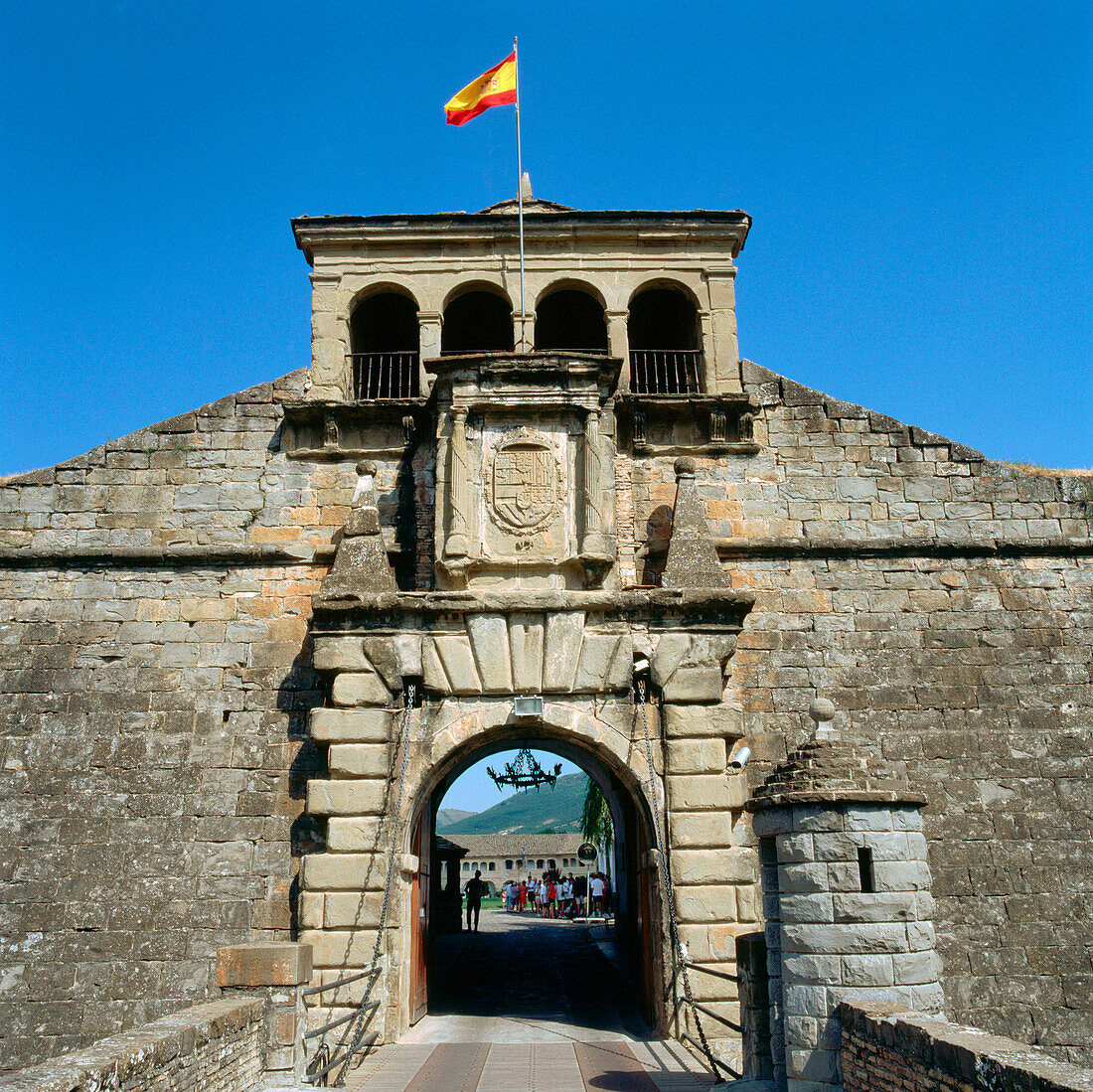 Burg San Pedro in der Altstadt von Jaca. Provinz Huesca. Aragonien. Spanien