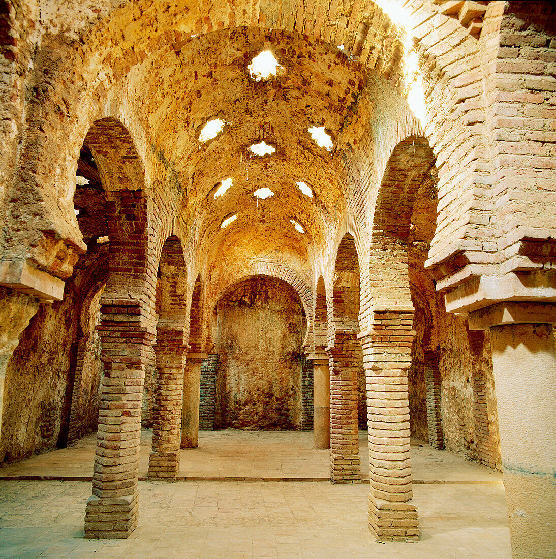 Maurische Bäder in Ronda. Provinz Malaga. Andalusien. Spanien