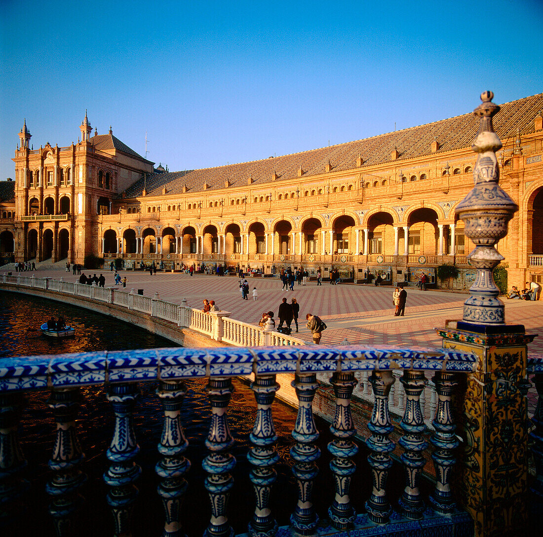 Plaza de España in Seville. Andalusia. Spain