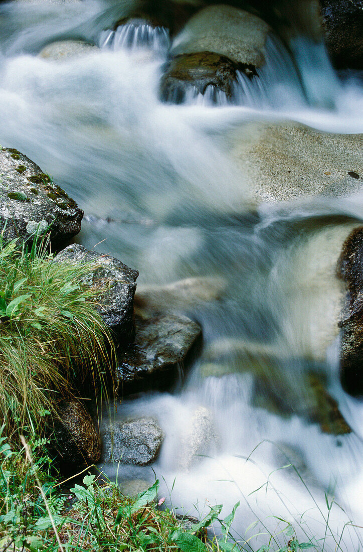 Waterfalls. Parc Nacional d Aigües Tortes & Sant Maurici. Lleida province. Catalonia. Spain