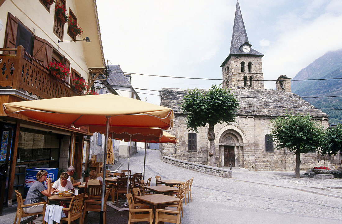 Iglesia d Era Assumpció de Maria. Bossòst. Vall d Aran. Lleida. Spanien