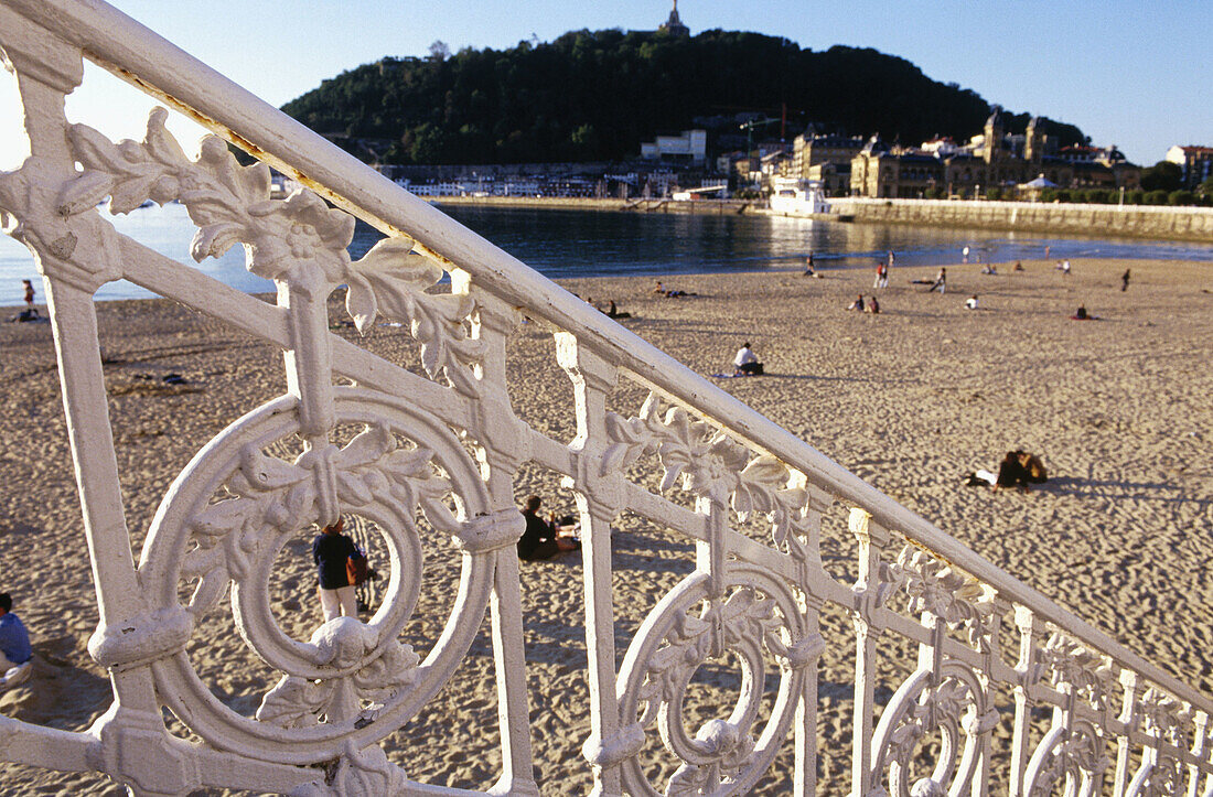 Strand La Concha. Donostia. San Sebastian .Euskadi. Spanien