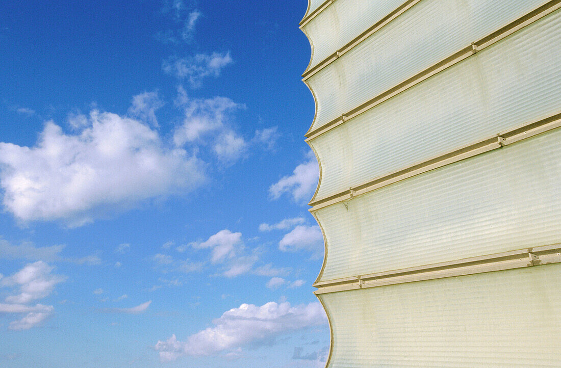 Detail des Kursaal-Zentrums, von Rafael Moneo. San Sebastián. Spanien