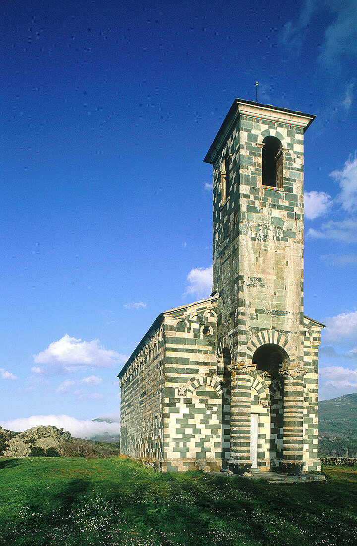 San Michele di Murato church. Corsica Island. France