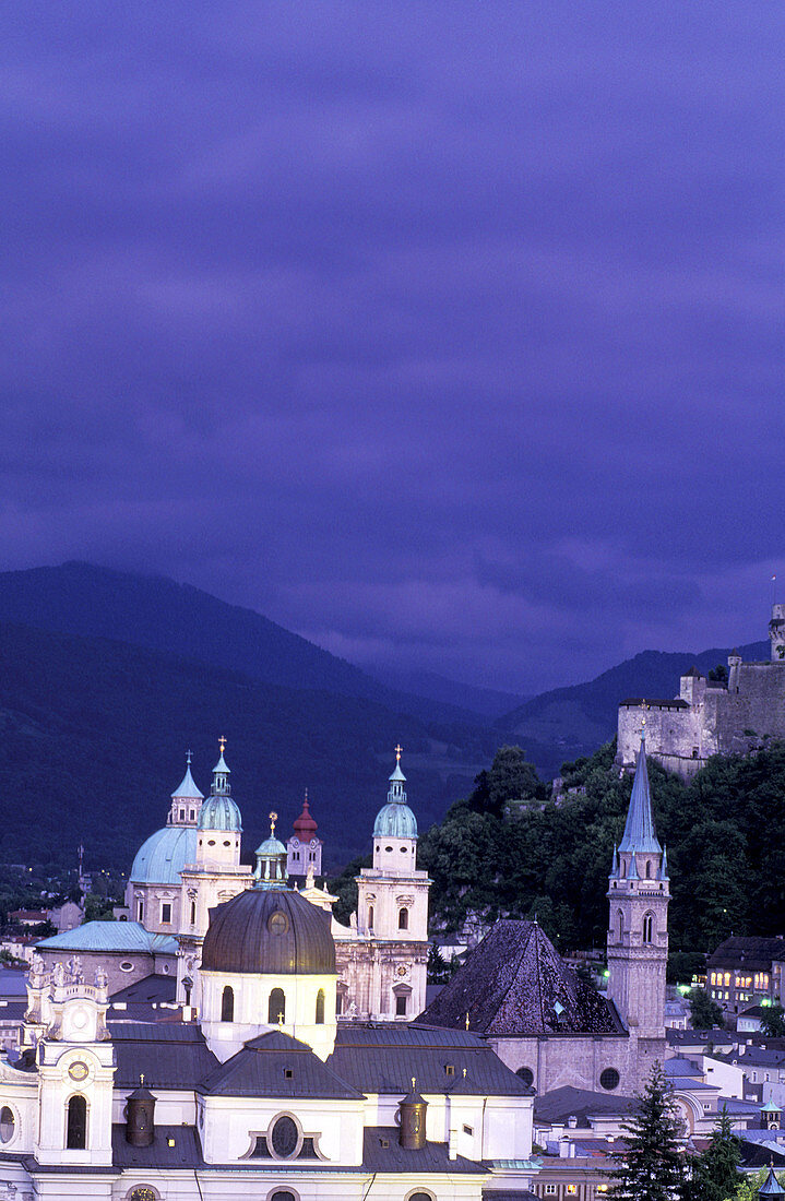 Overview from Monschberg Hill. Salzburg. Austria