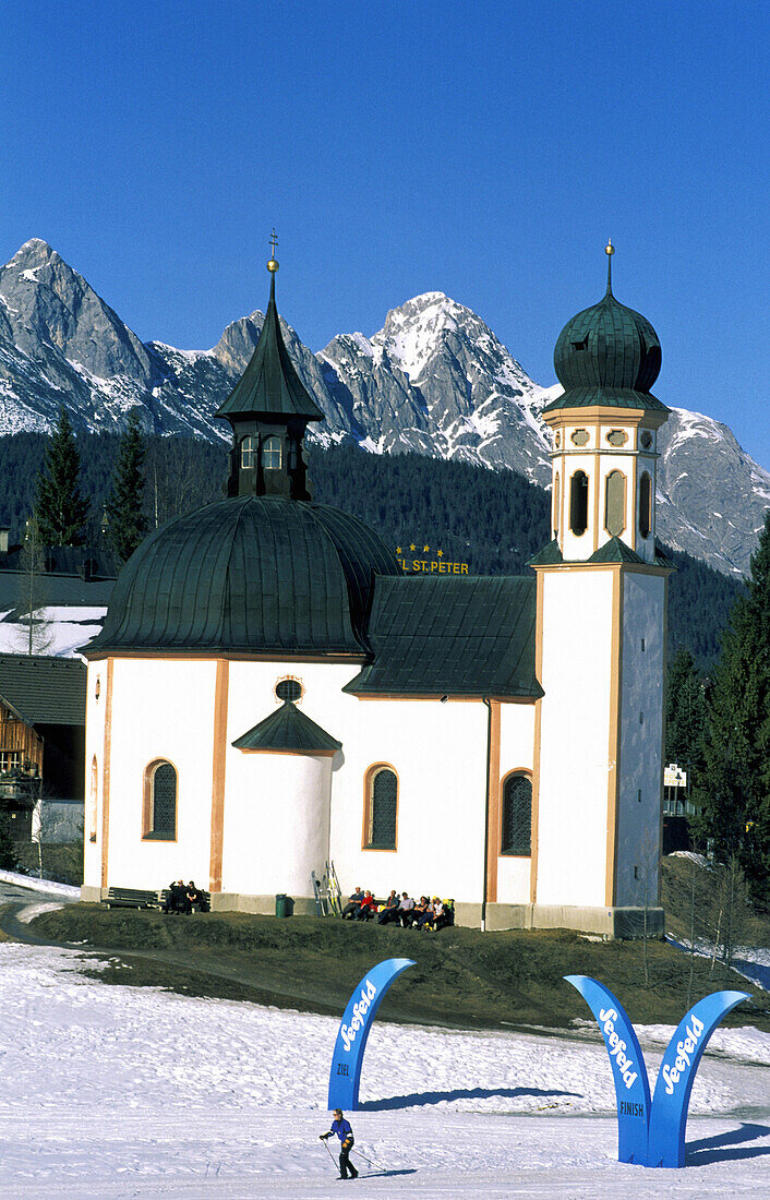 Seekirchl ( lake chapel ). Seefeld, Tirol. Austria