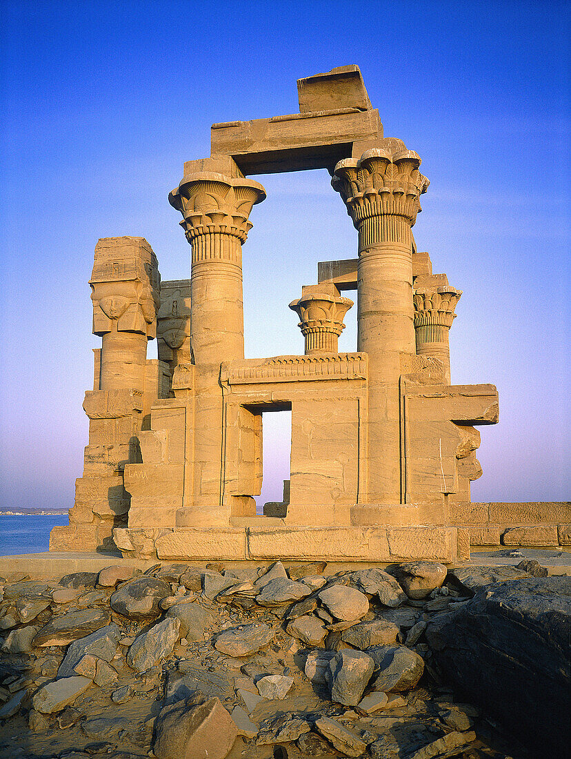 The kiosk of Kertassi (Qertassi) at Kalabsha Temple site. Nubia. Egypr