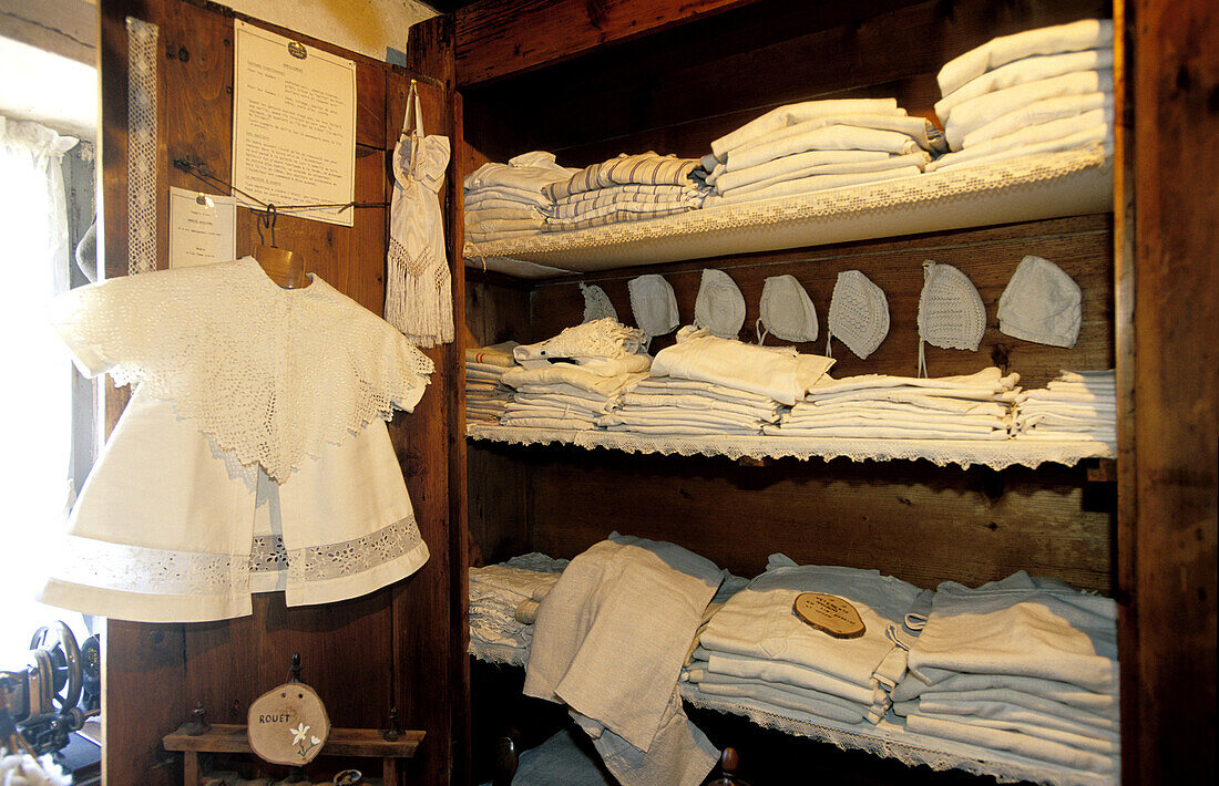 Farm in Arly turned into local museum. Megeve. Winter and summer resort. Haute-Savoie. France