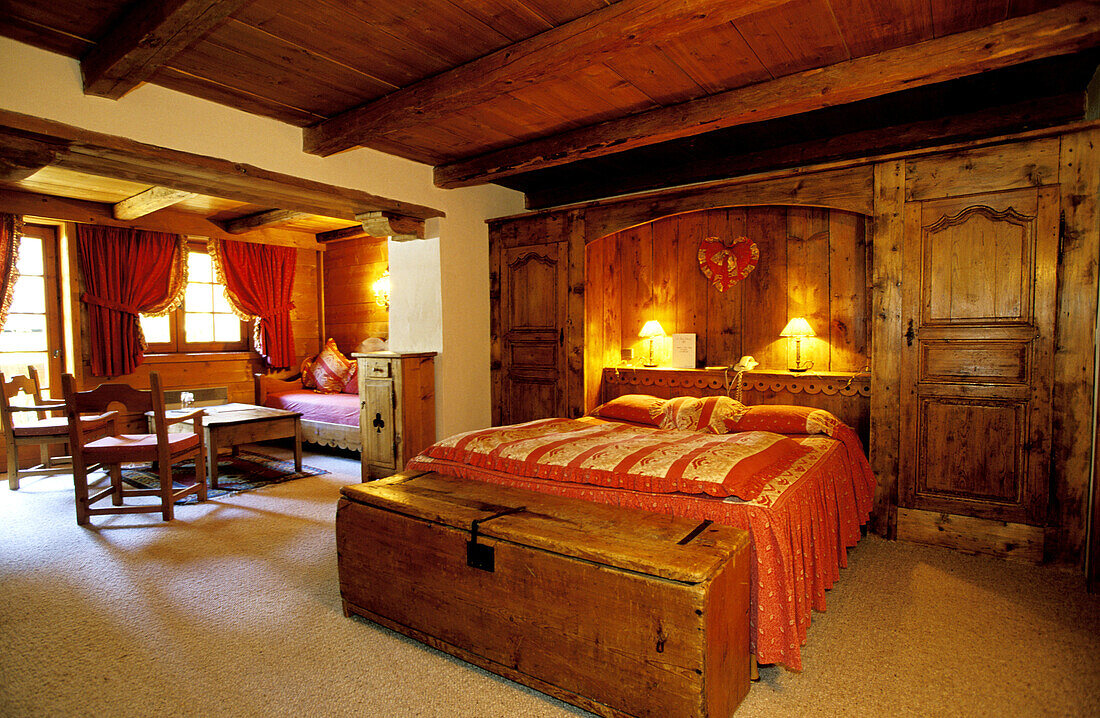 Le Fer a Cheval Hotel. Marc and Isabelle Sibuet owners. Megeve. Haute-Savoie. Alps. France
