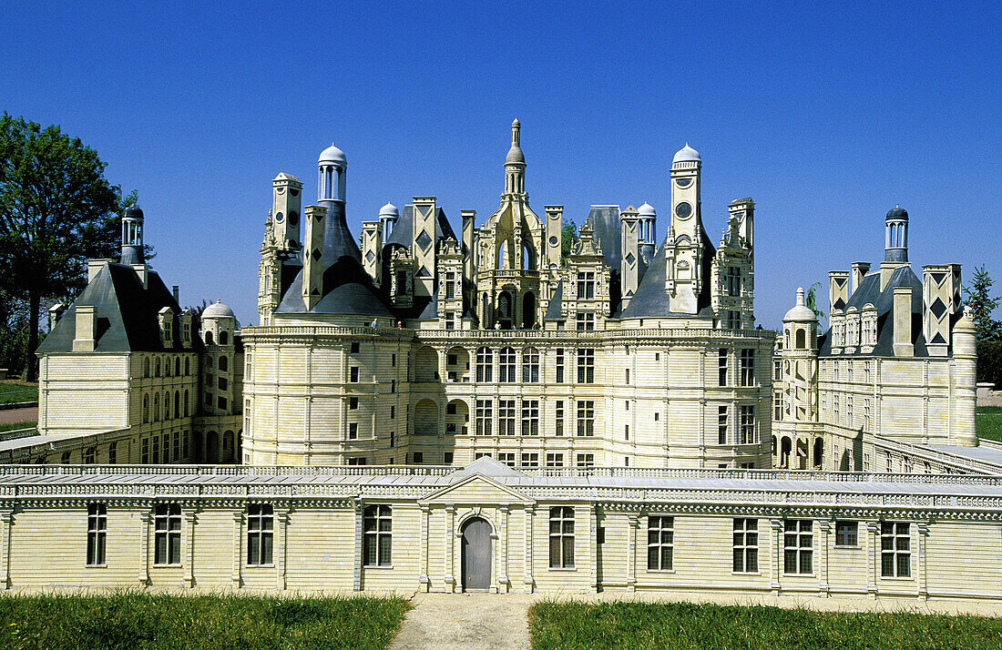 Mini Chateaux Gardens near Amboise. Touraine (Val de Loire). France