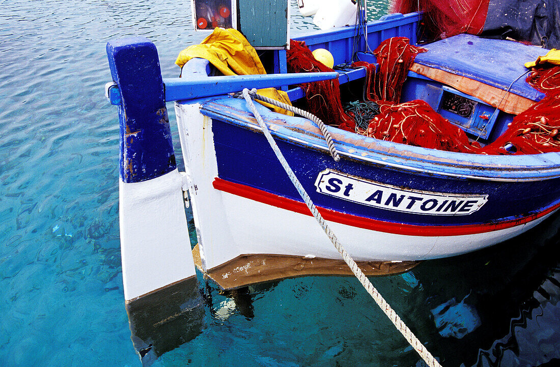 Fishing boat. Campo Moro. South Corsica. Corsica Island. France