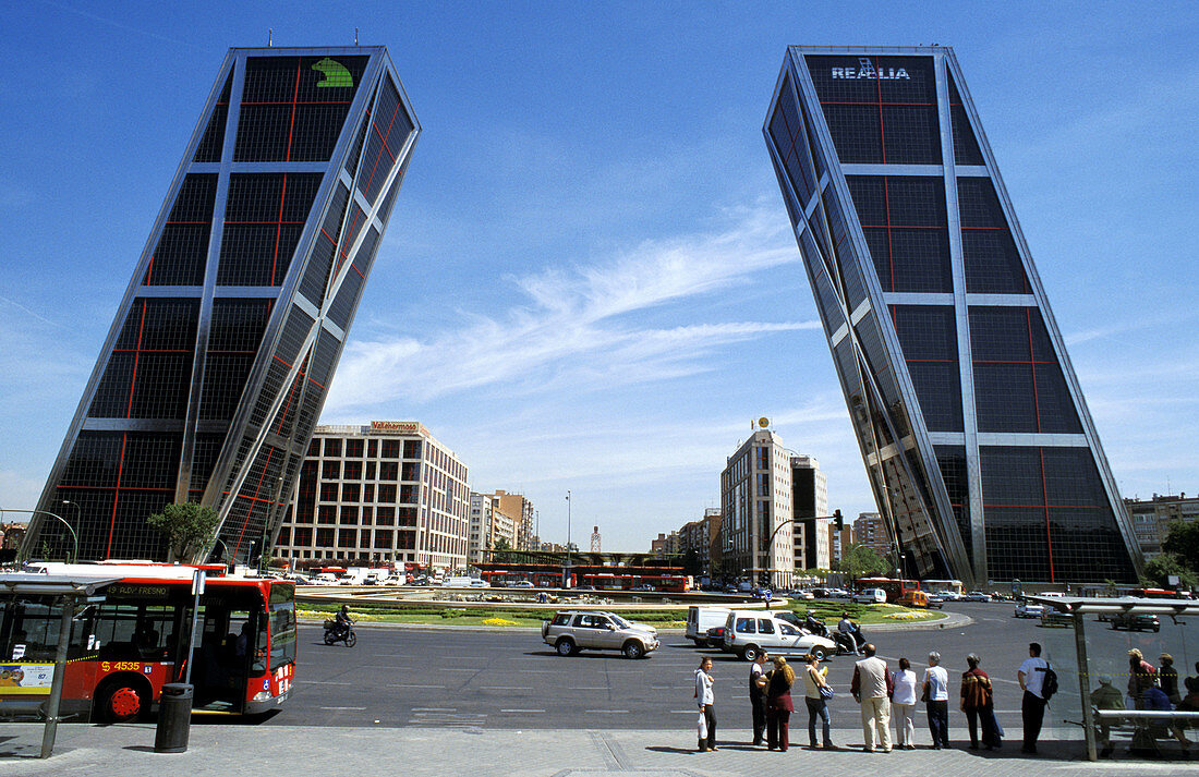 Kio Towers at Castilla Square. Madrid. Spain