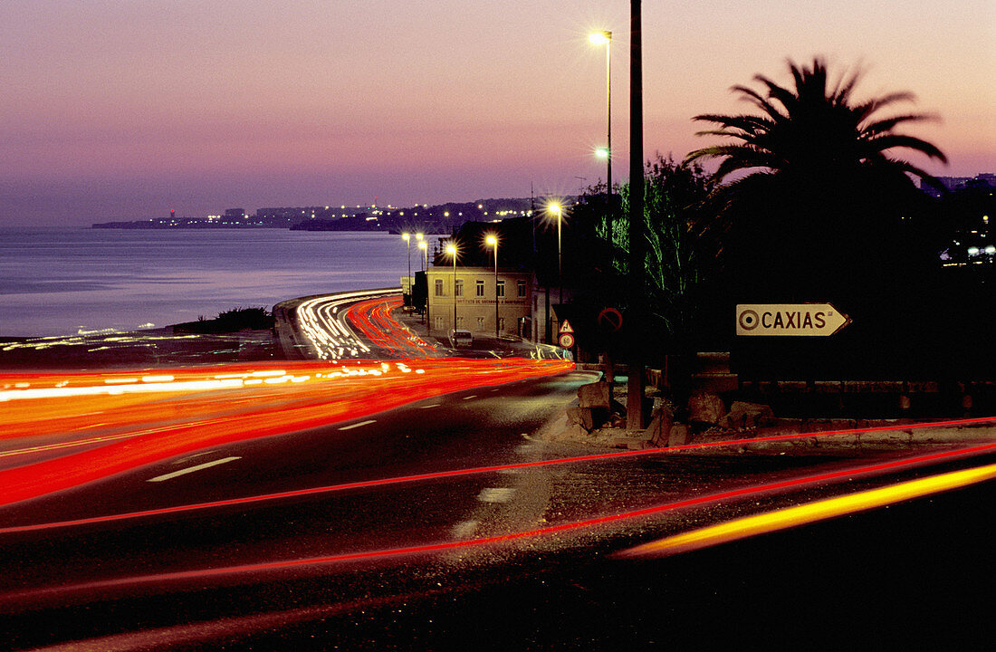 Coastline road near Cascais. Lisbon. Portugal