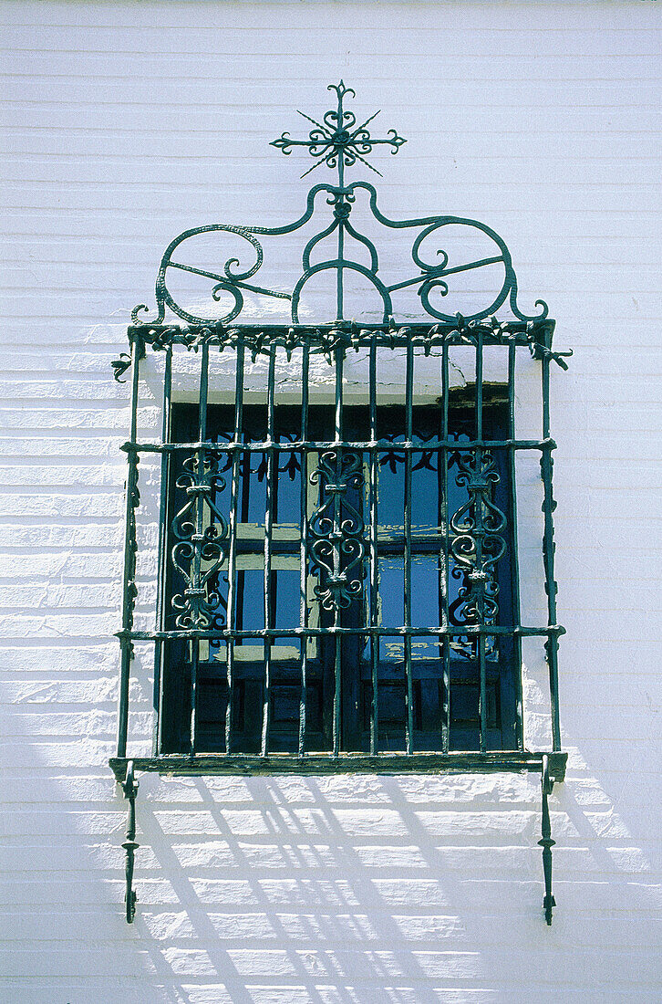 Typical window at Santa Cruz quarter. Sevilla. Spain