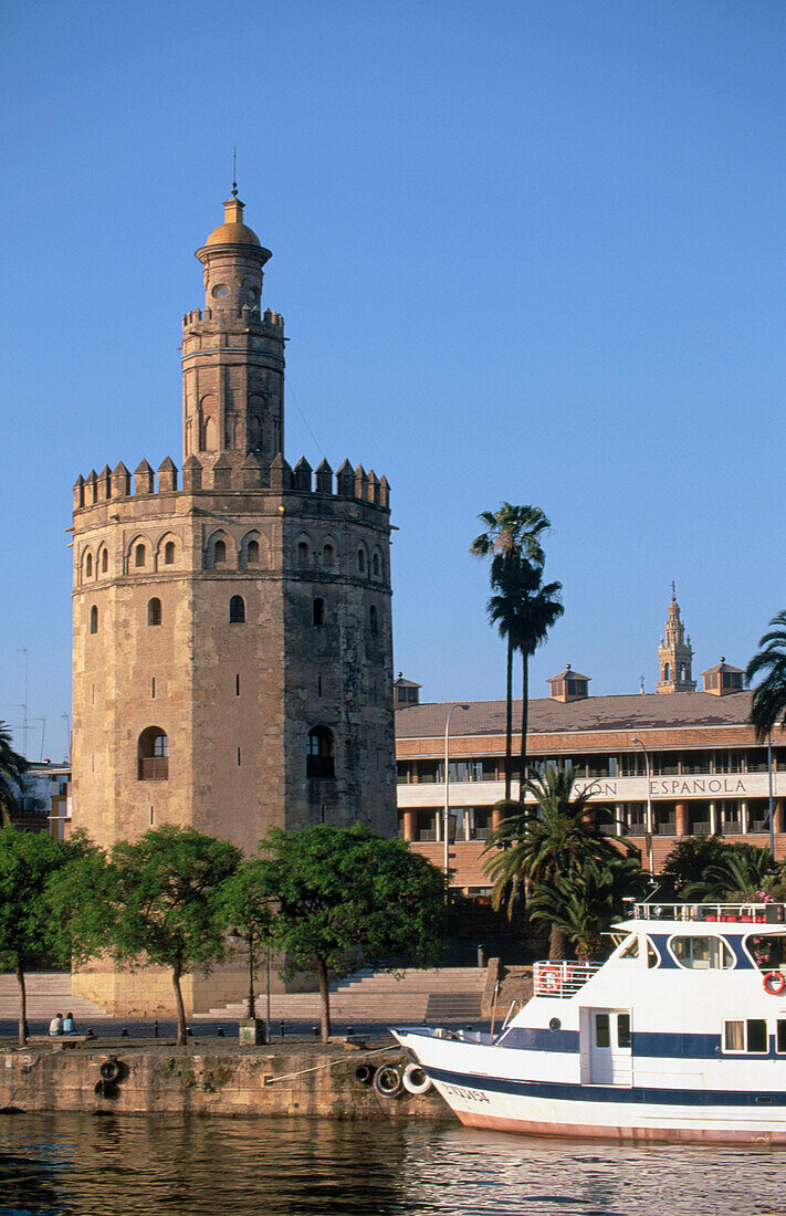 Torre del Oro in Sevilla. Spain