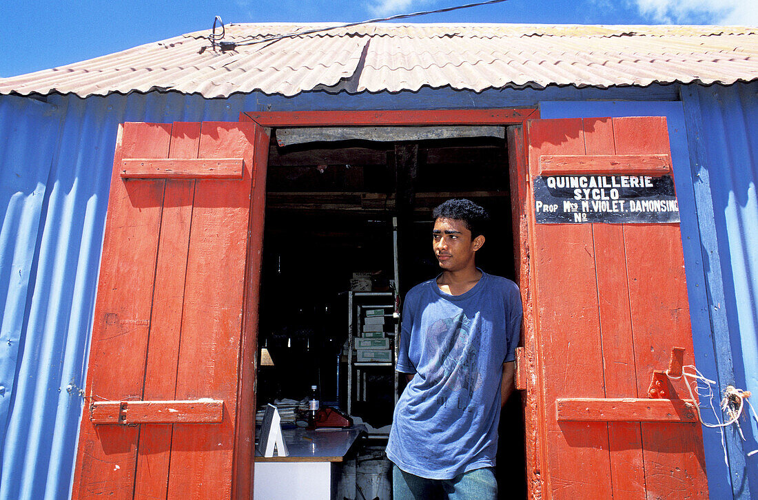 Small shop. Port Mathurin. Rodrigues Island. Mauritius