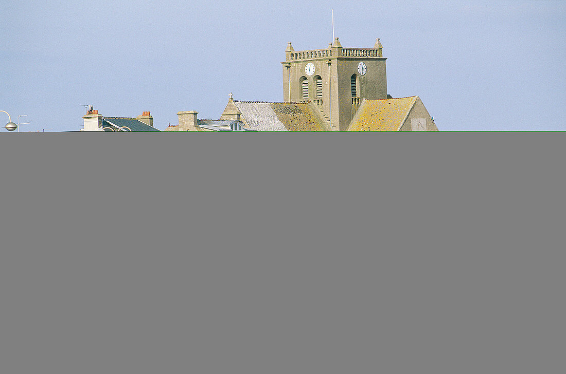 Barfleur harbour at low tide. Manche. Normandy. France