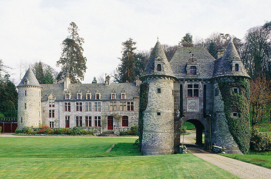 Historic Castle. Manche. Normandy. France