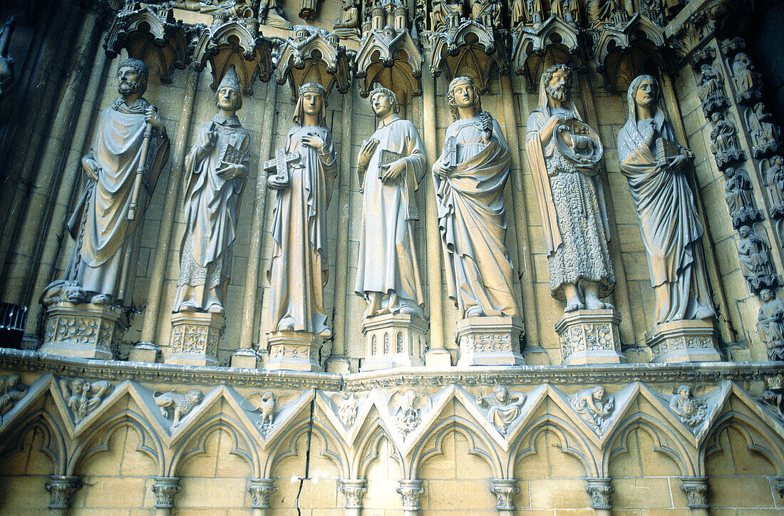 Gothic cathedral detail. Metz, France