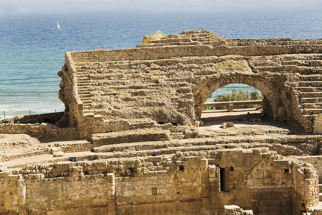 Roman ampitheatre, Tarragona. Catalonia, Spain