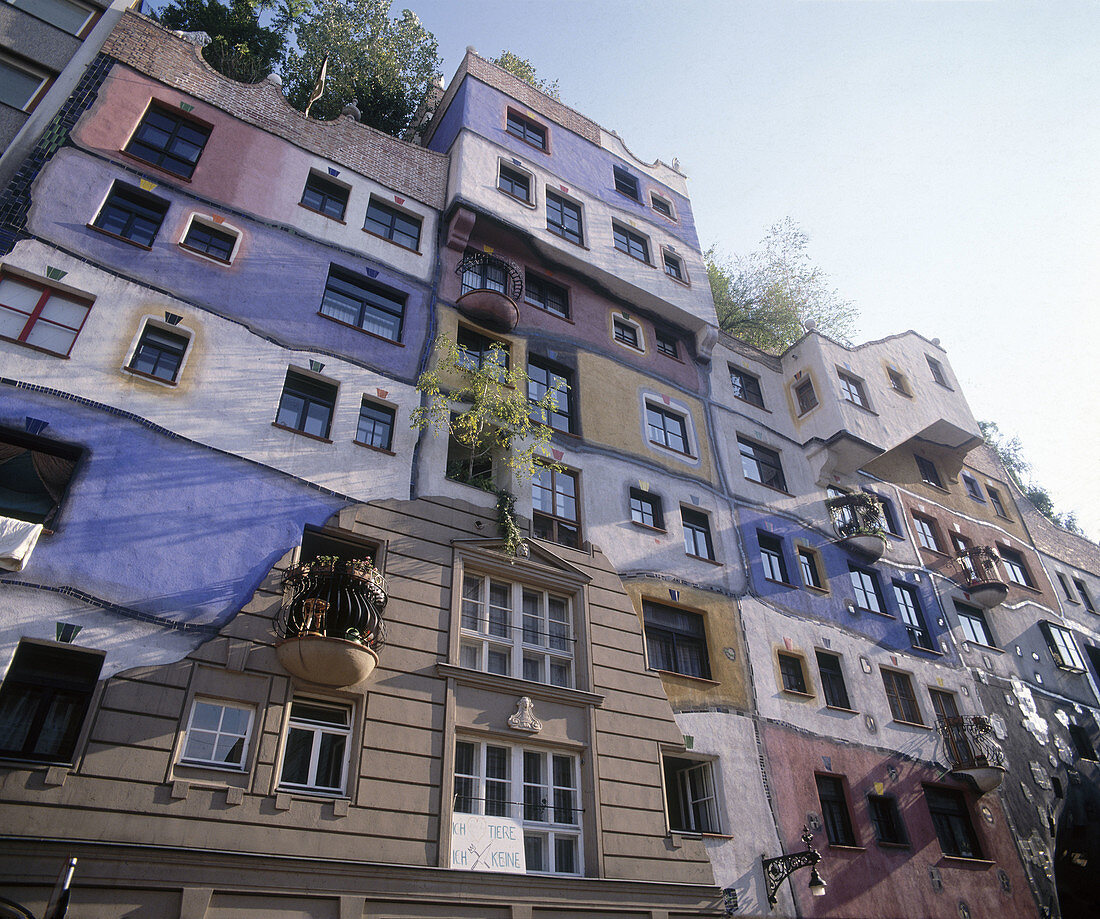 Hundertwasserhaus, apartment building. Vienna. Austria