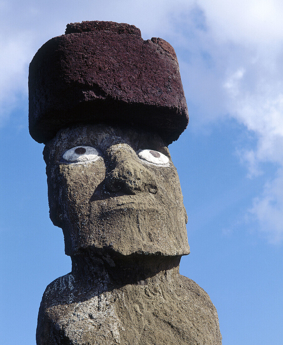 Ahu Ko Te Riku, Easter Island. Chile.