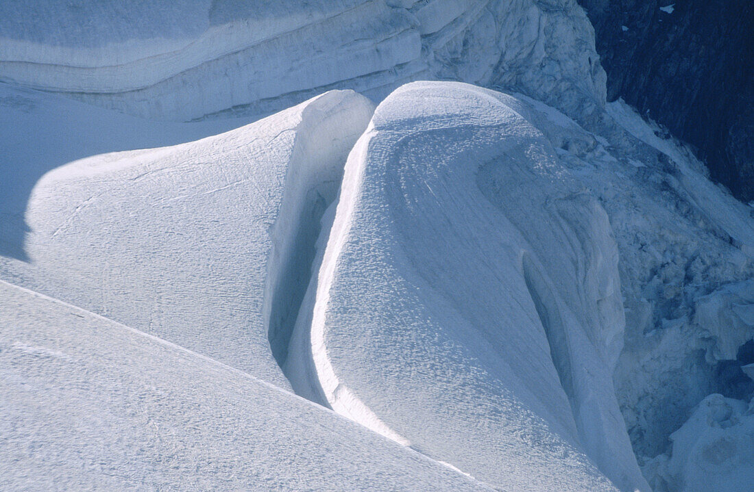 Grands Montets glacier. Chamonix. Haute-Savoie, France