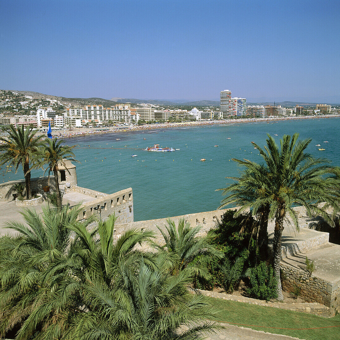 Blick vom Schloss, Peñíscola, Provinz Castellon, Spanien