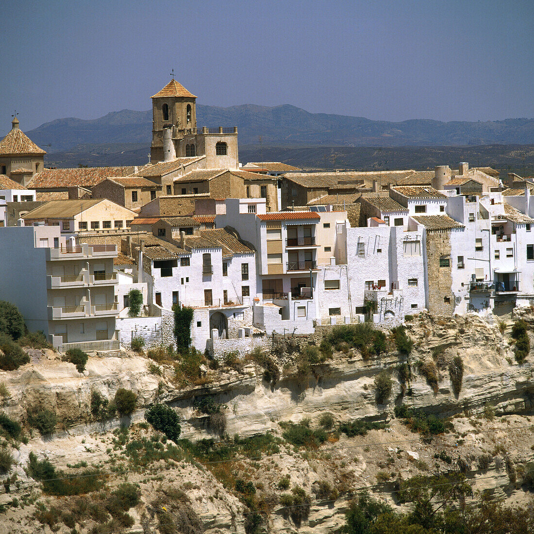 Rooftop of church. Sorbas. Almeria province. Spain