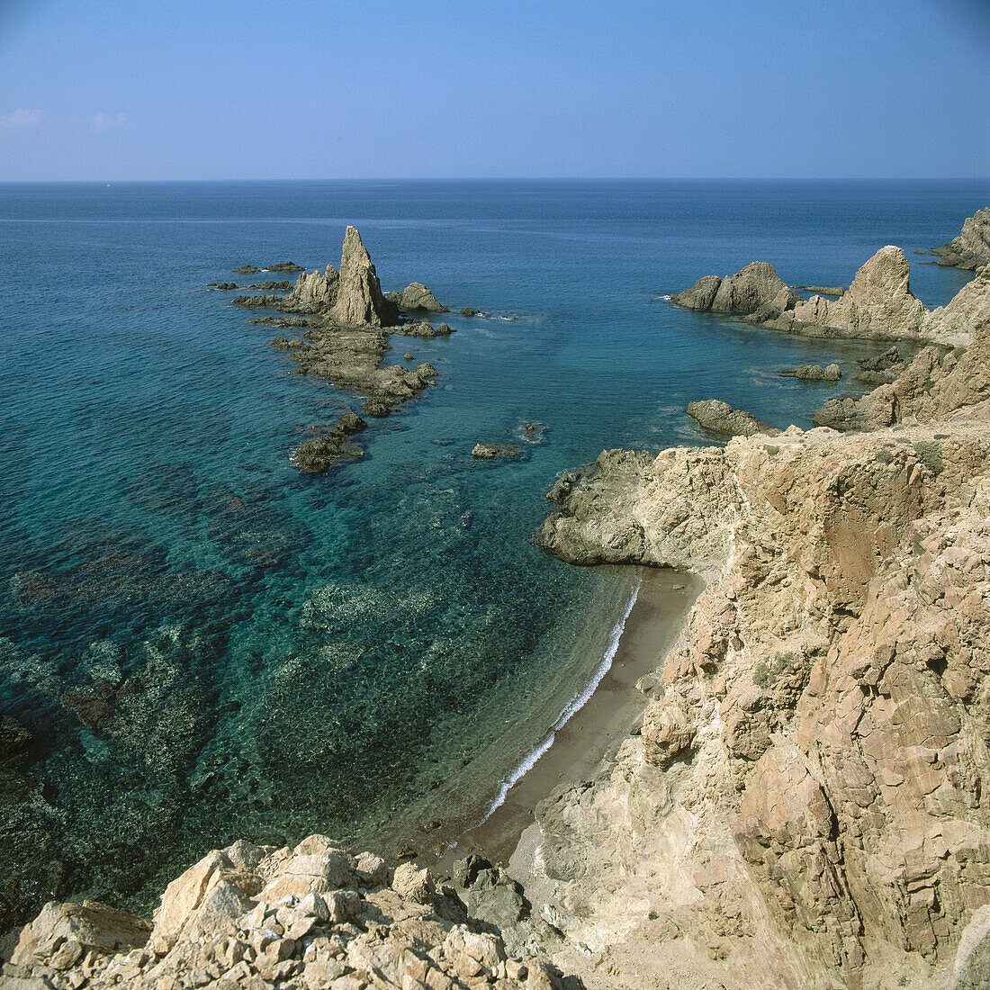 Reef of the Mermaids, Cabo de Gata-Níjar Natural Park. Almería province, Andalusia. Spain