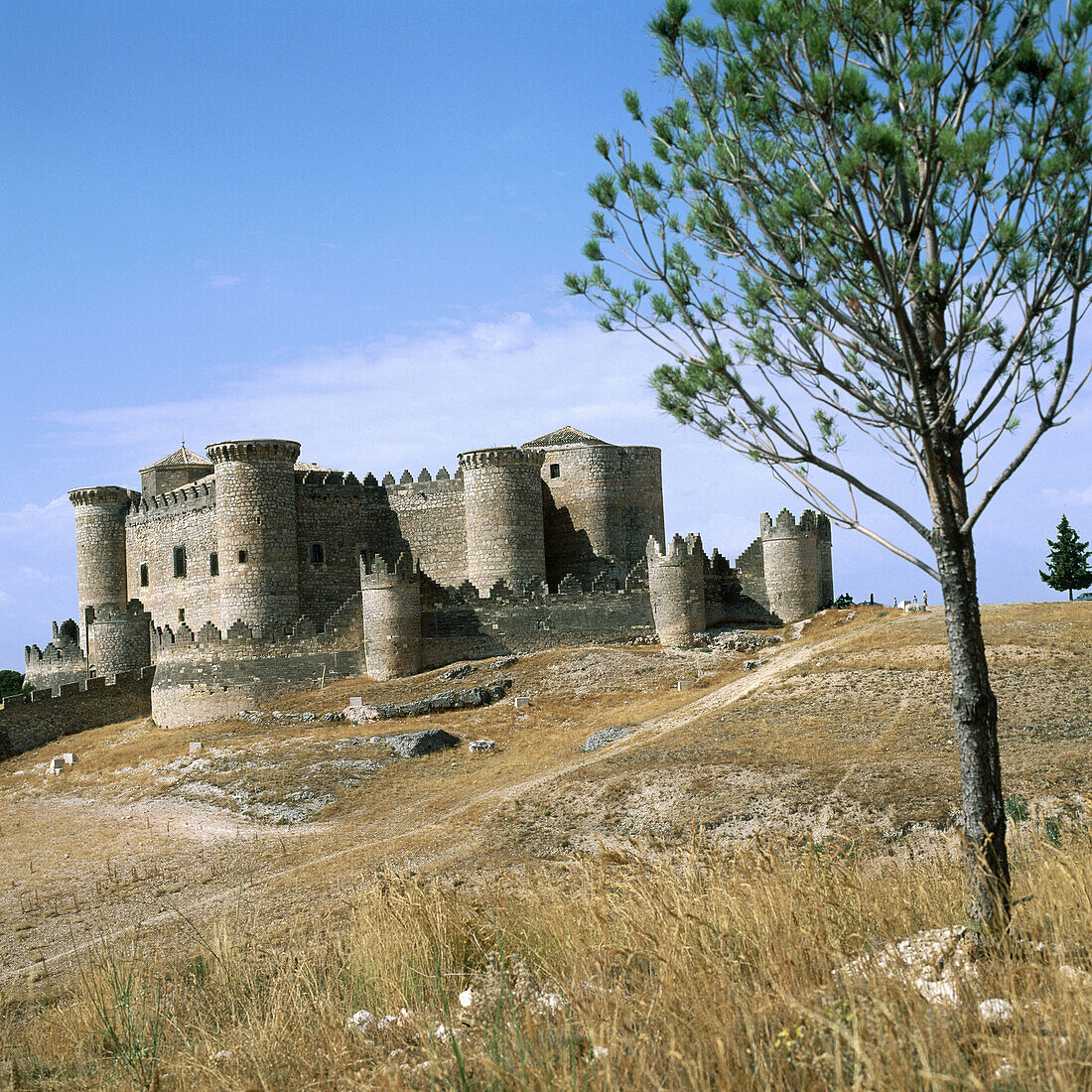 Burg Belmonte (15. Jahrhundert). Provinz Cuenca, Spanien