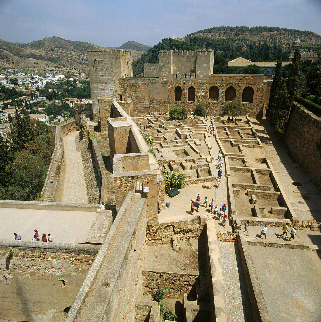 Alcazaba, Alhambra. Granada. Spanien