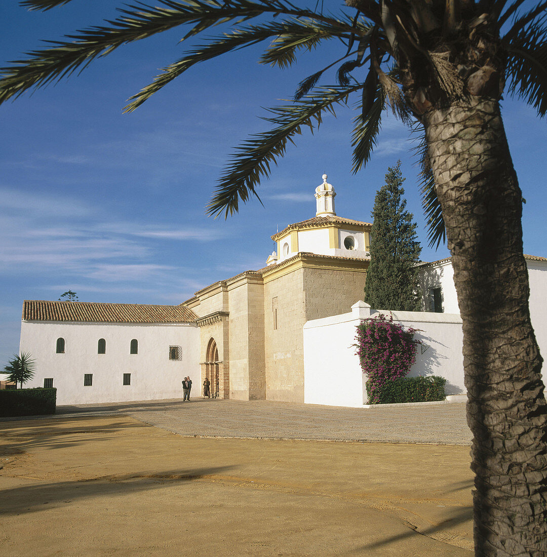 Monasterio de la Rabida in Palos de la Frontera. Huelva province. Andalusia. Spain