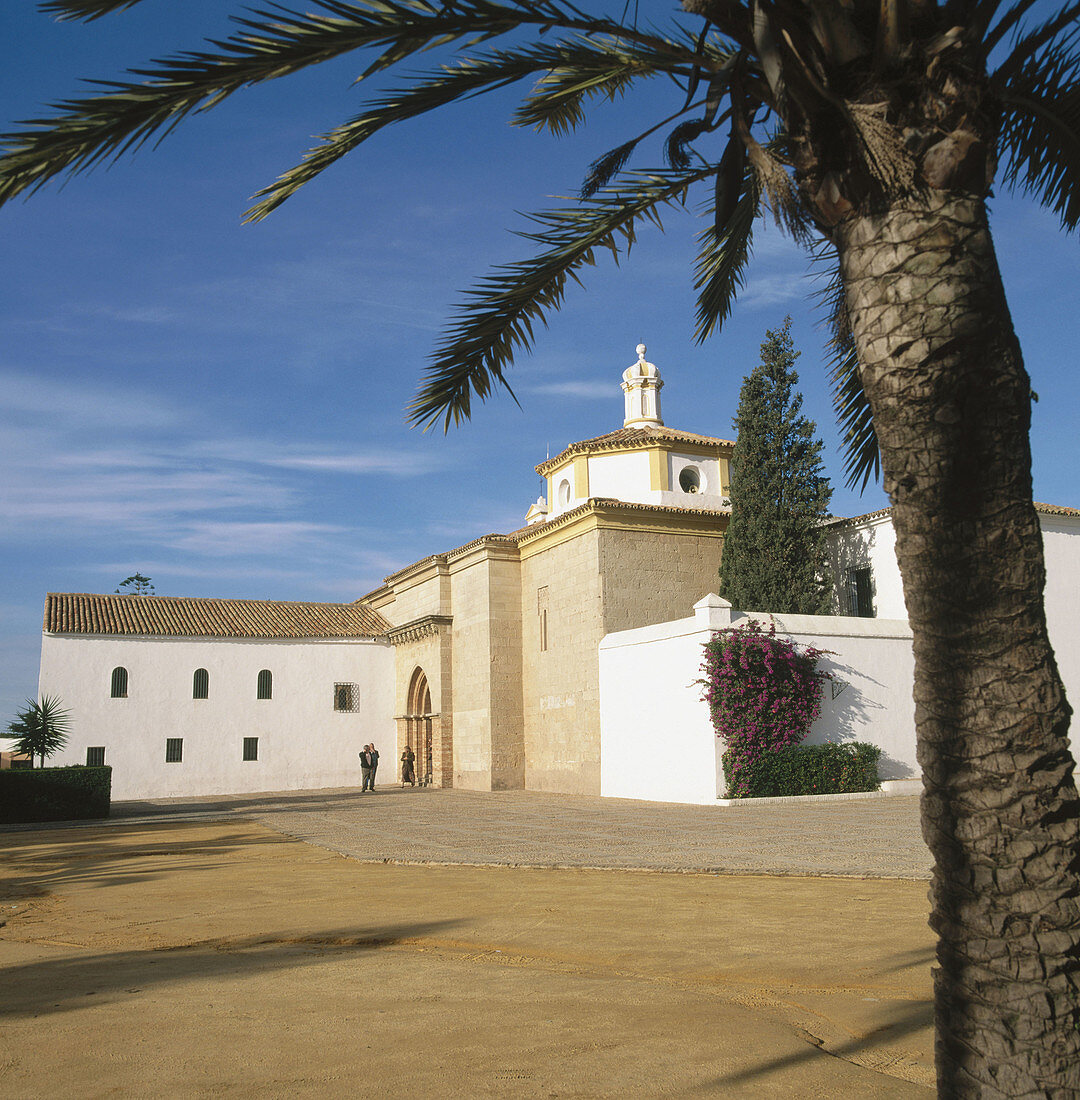 Monasterio de la Rabida in Palos de la Frontera. Provinz Huelva. Andalusien. Spanien