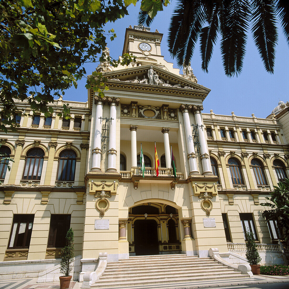 Rathaus. Málaga. Spanien