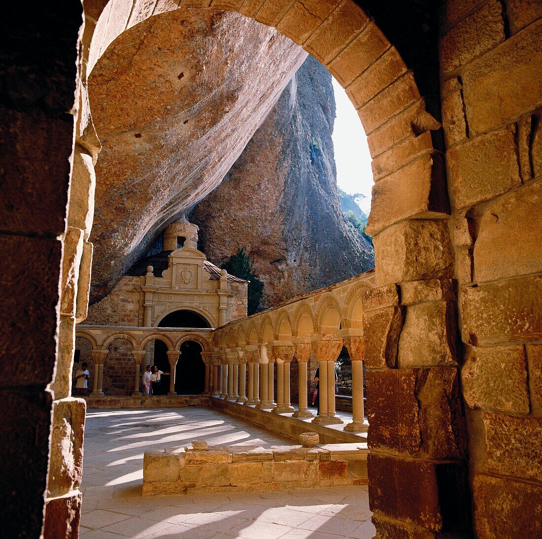 Cloister of San Juan de la Peña Monastery. Huesca province. Aragon, Spain