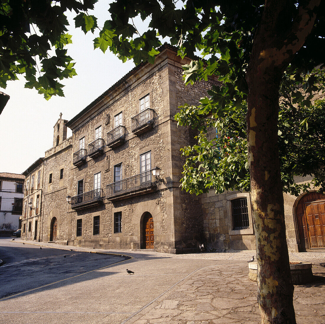 Jovellanos birth house and Capilla de los Remedios (chapel). Gijon, Asturias, Spain