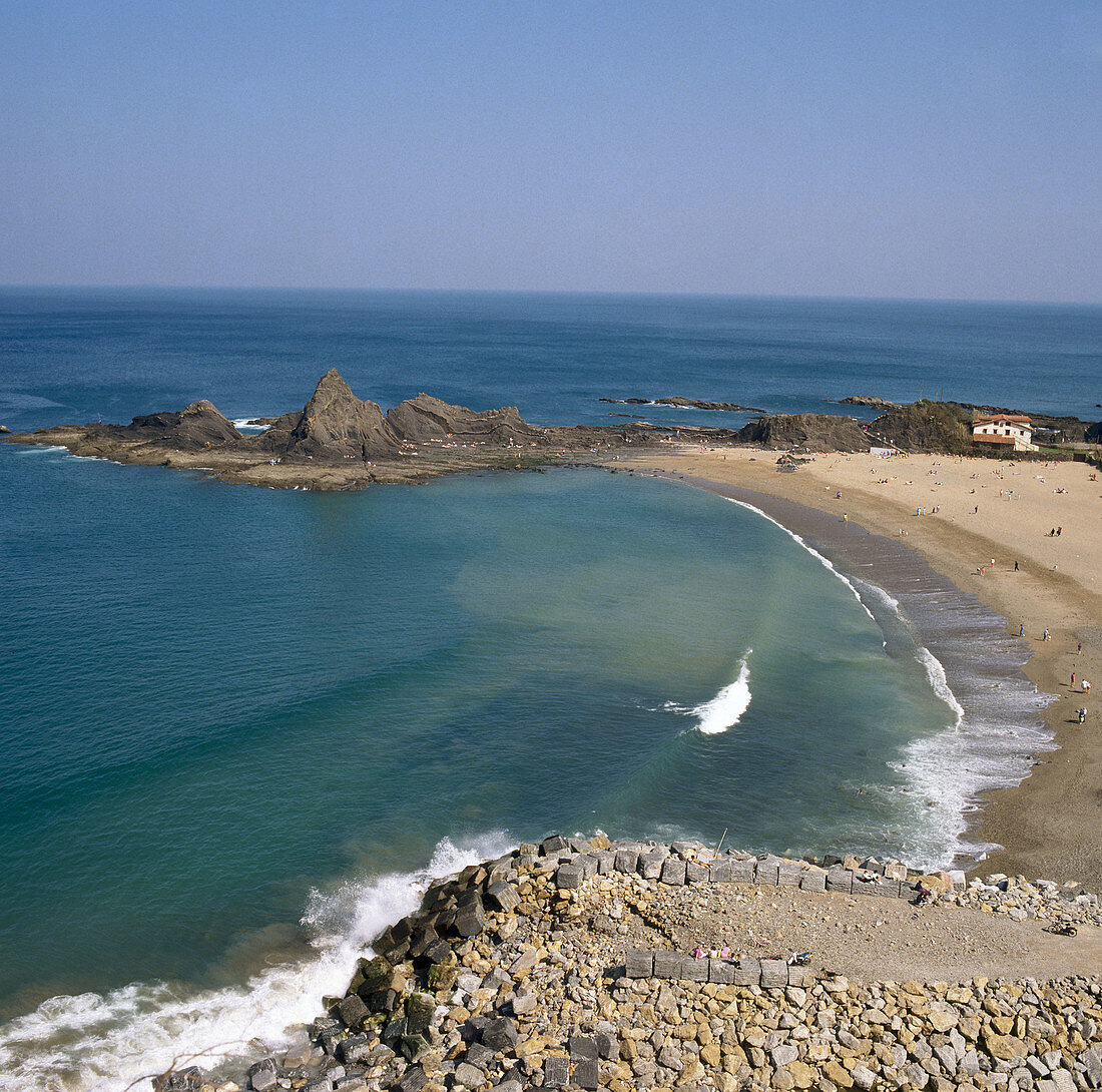 Saturraran beach. Guipuzcoa, Basque Country, Spain