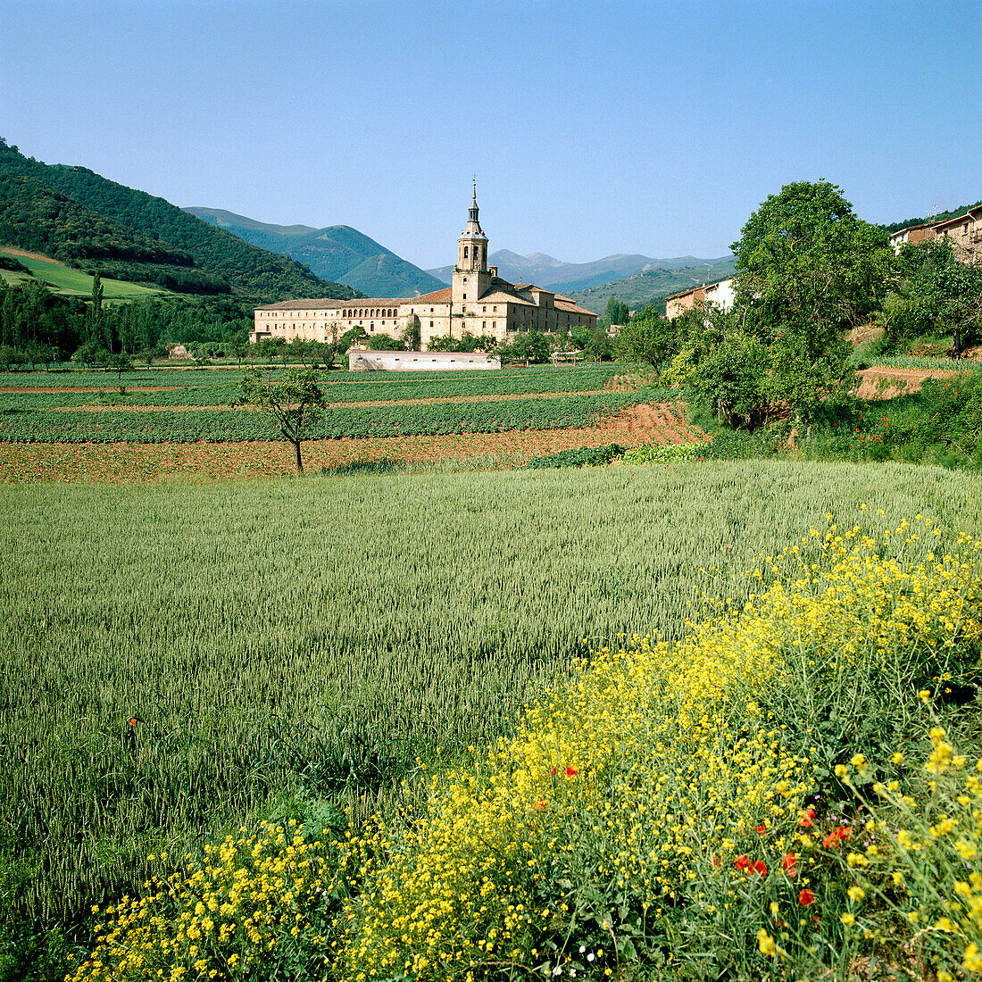 Suso-Kloster. San Millán de la Cogolla, La Rioja, Spanien