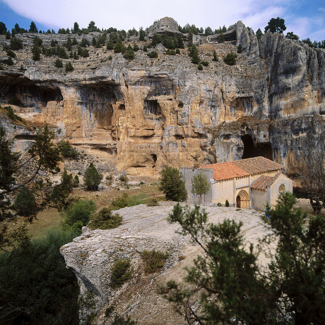 San Bartolomé chapel. Cañón de Rio Lobos, Soria province. Spain.