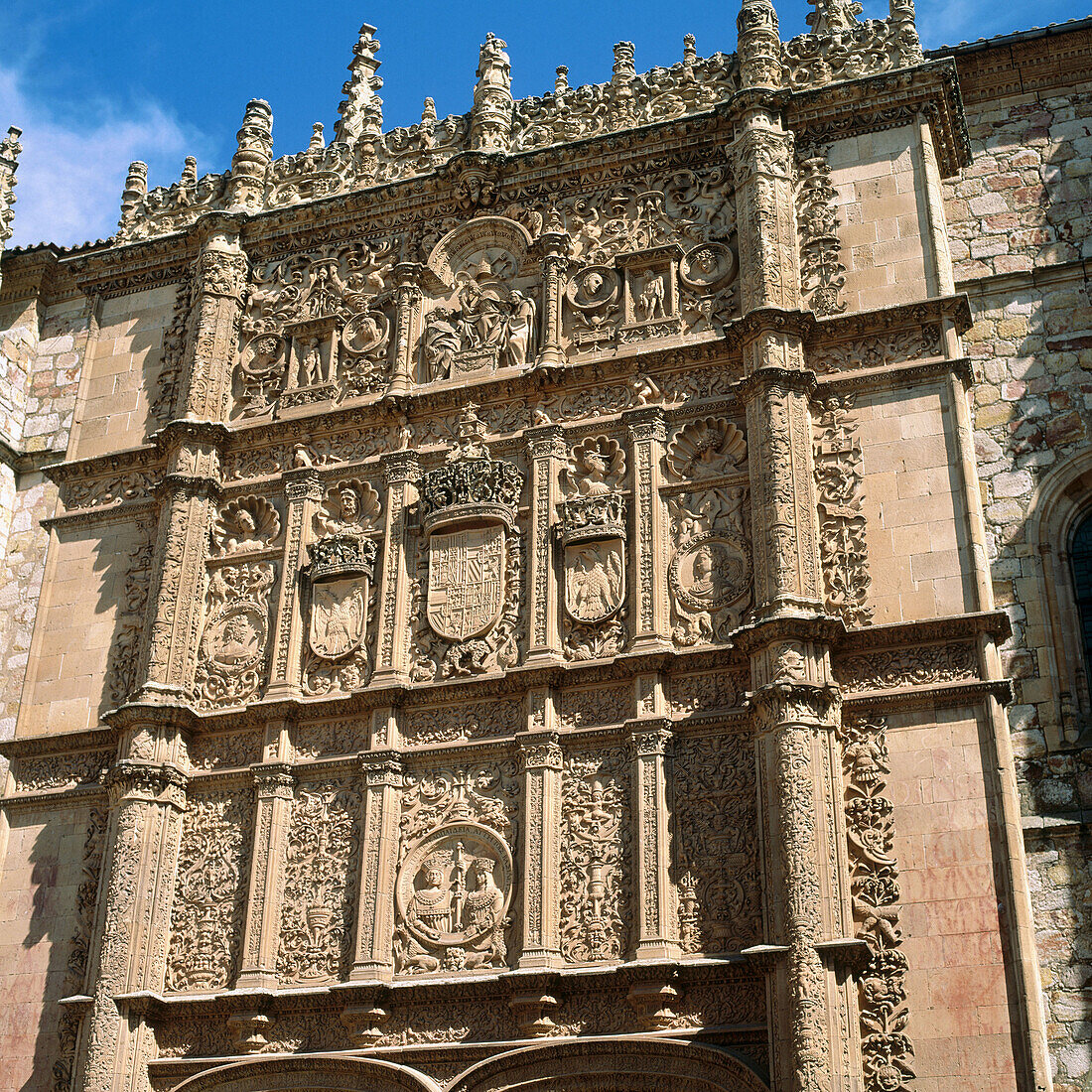 Fassade der Universität, Salamanca, Spanien