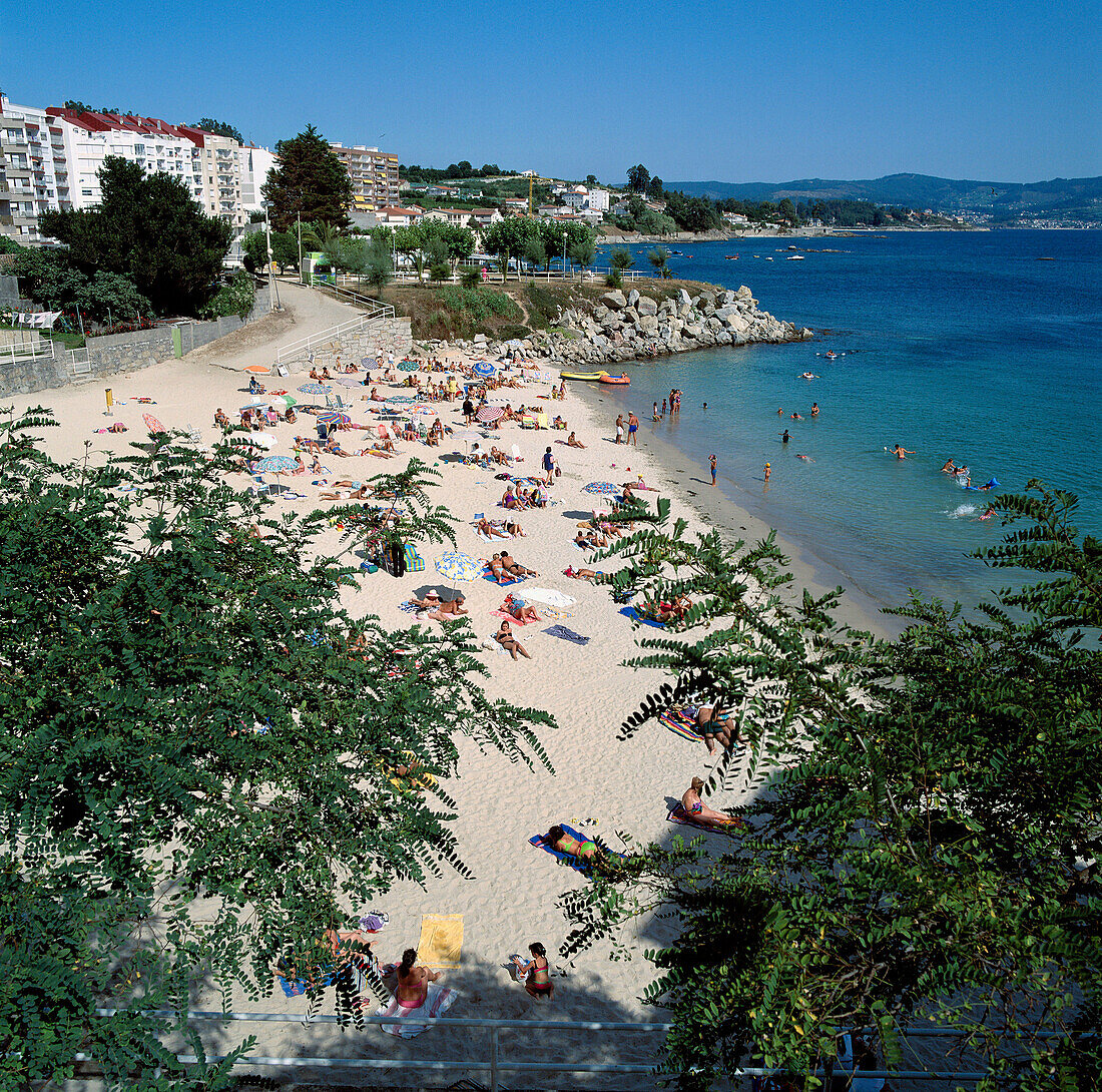 Panaderia beach. San Xenxo. Pontevedra province. Galicia. Spain