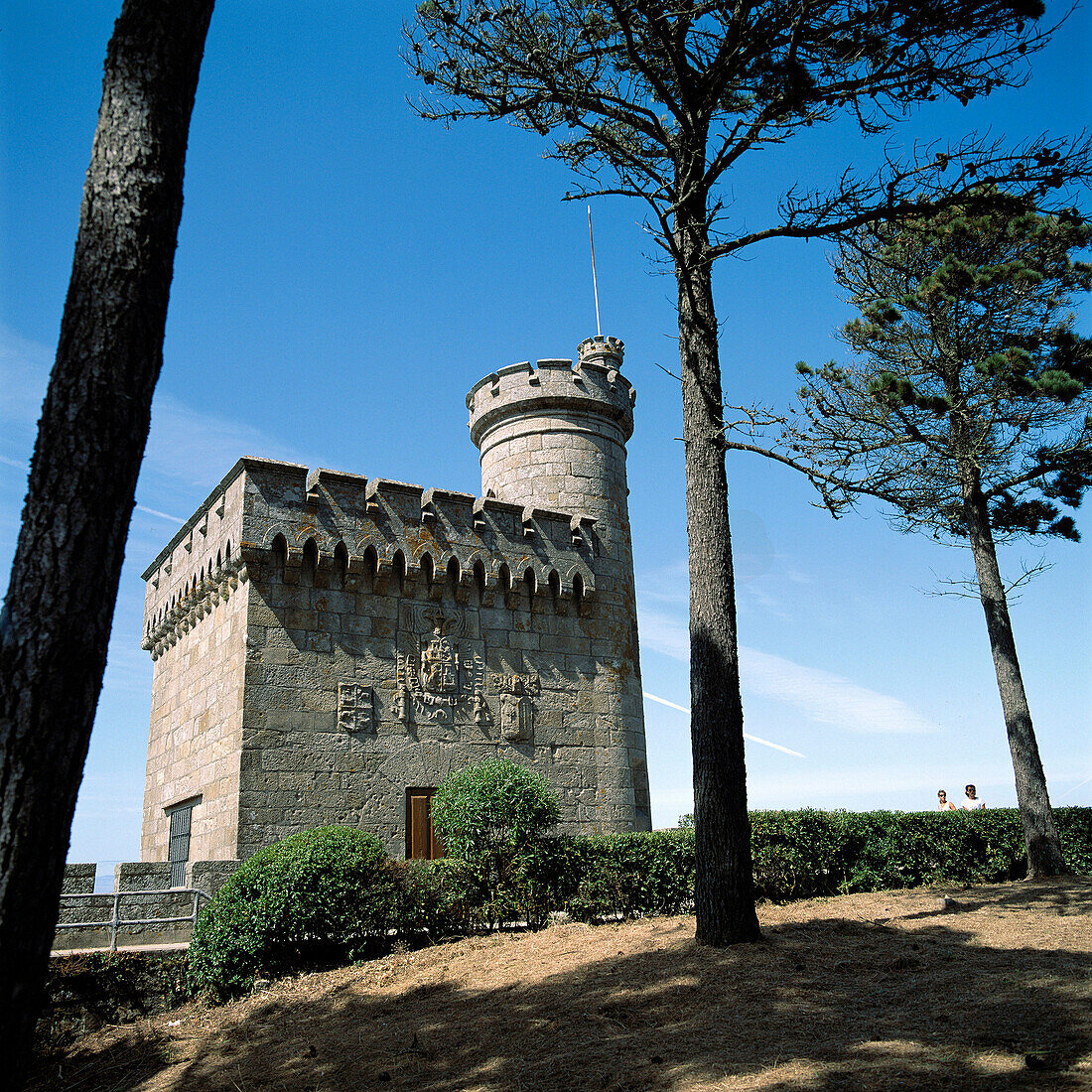 Torre del Príncipe (Fürstenturm). Schloss Monte Real. Bayona, Provinz Pontevedra. Galicien, Spanien