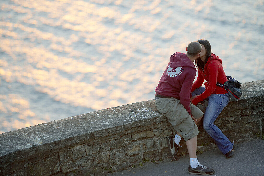 Abend auf dem Monte Igeldo, Donostia (San Sebastián). Guipúzcoa, Euskadi. Spanien