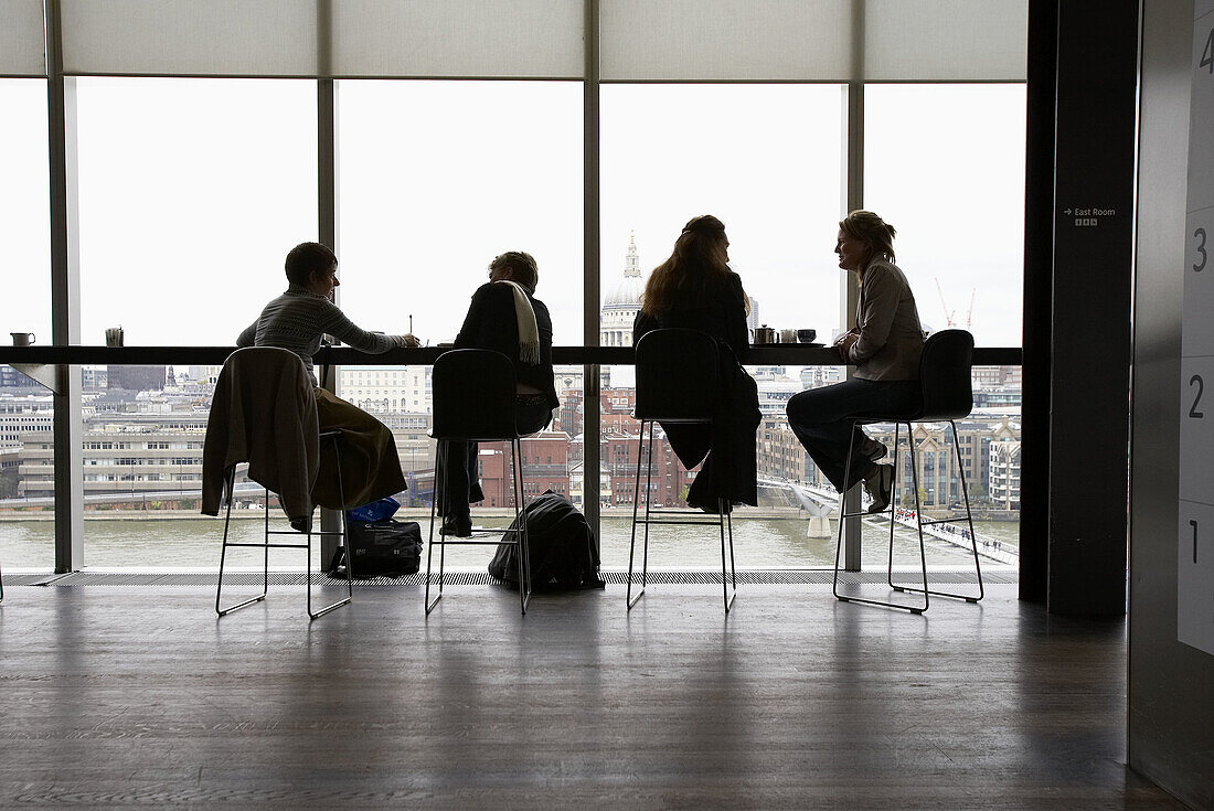 Café, Tate Modern, London. England. UK.